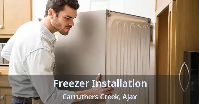 Freezer Installation Carruthers Creek, Ajax - ON