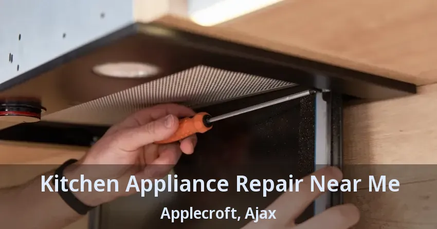Kitchen Appliance Repair Near Me Applecroft, Ajax - ON