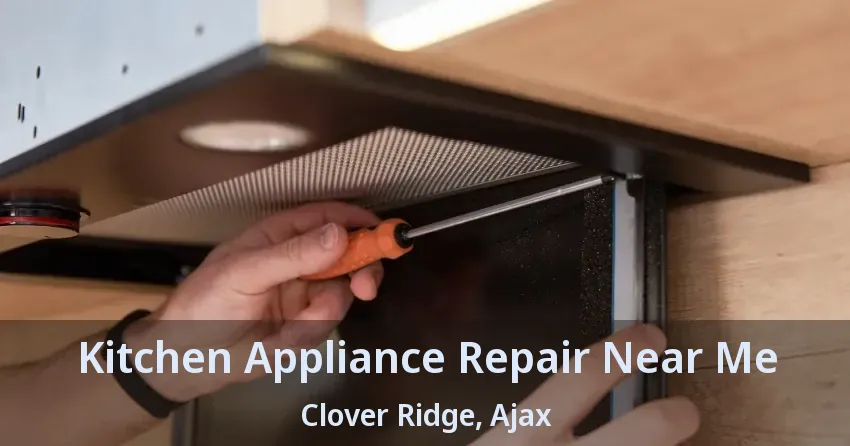 Kitchen Appliance Repair Near Me Clover Ridge, Ajax - ON
