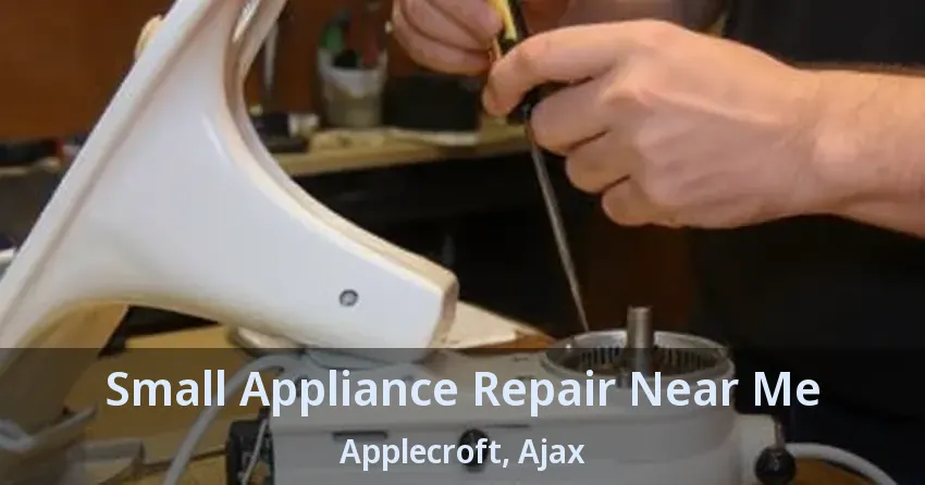 Small Appliance Repair Near Me Applecroft, Ajax - ON